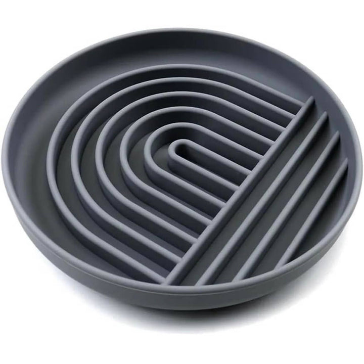 Rainbow Silicone Slow Feeder Lick Mat with Suction gray