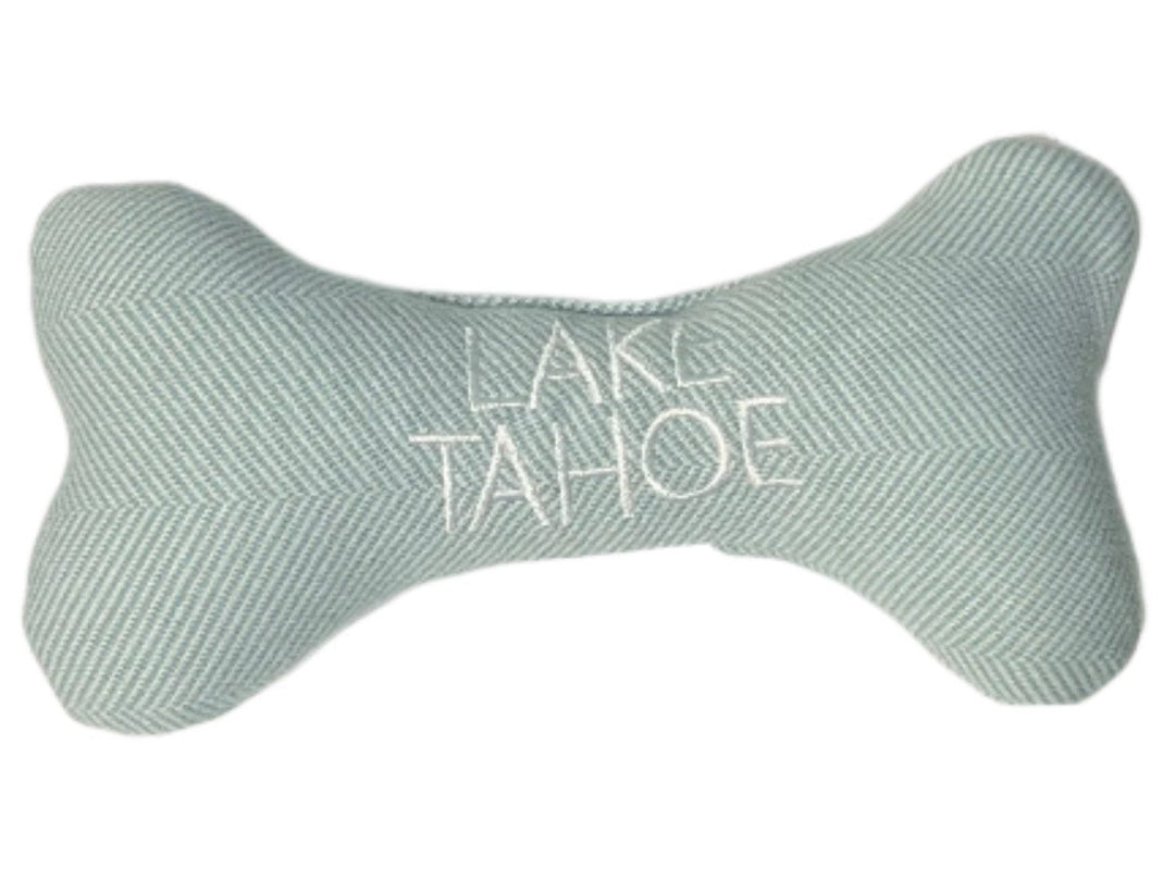 Lake Tahoe Tweed Bone Dog Toy