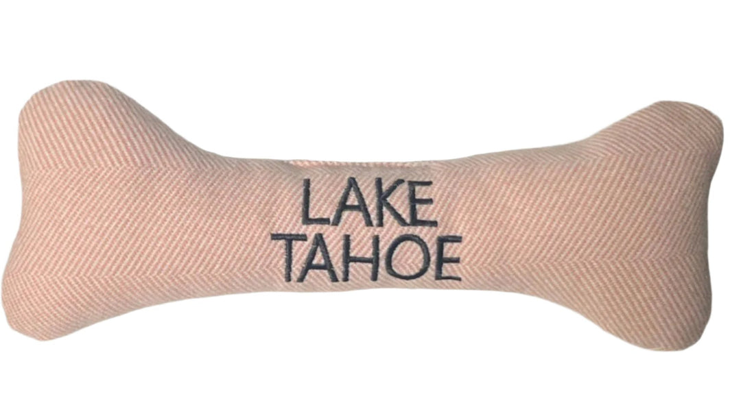 Lake Tahoe Tweed Bone Dog Toy