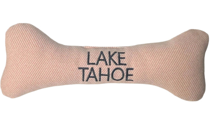 Lake Tahoe Tweed Bone Dog Toy