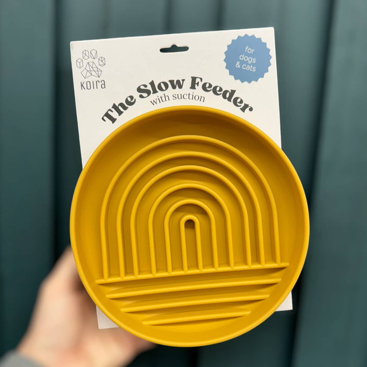 Rainbow Silicone Slow Feeder Lick Mat with Suction tan