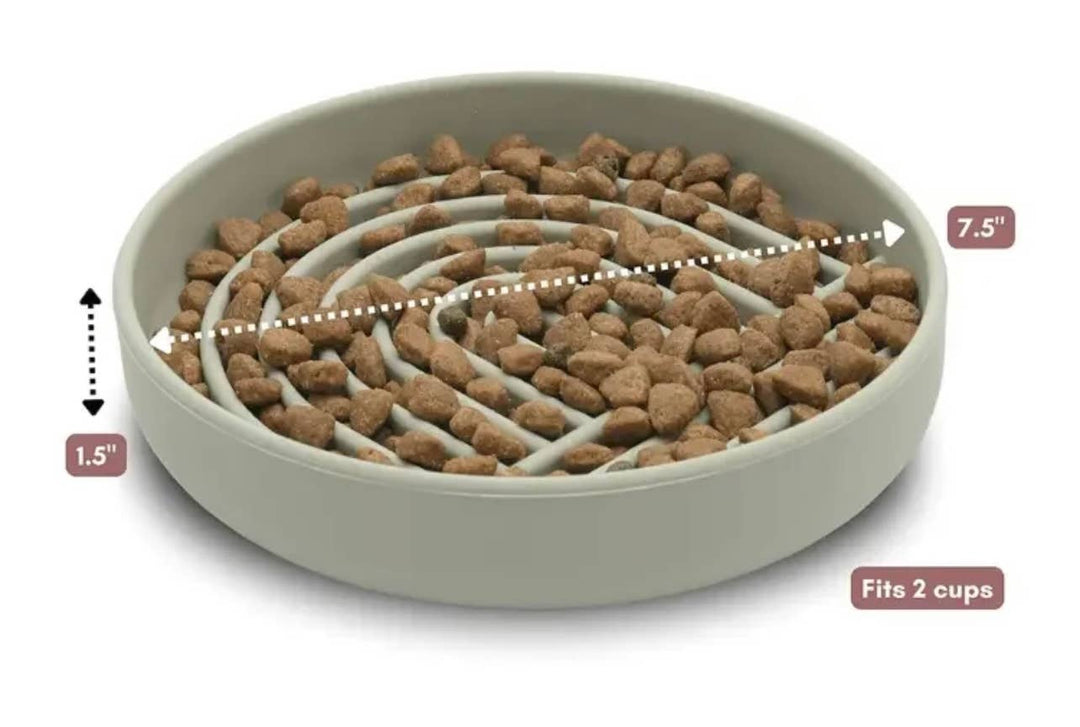 Rainbow Silicone Slow Feeder Lick Mat with Suction gray