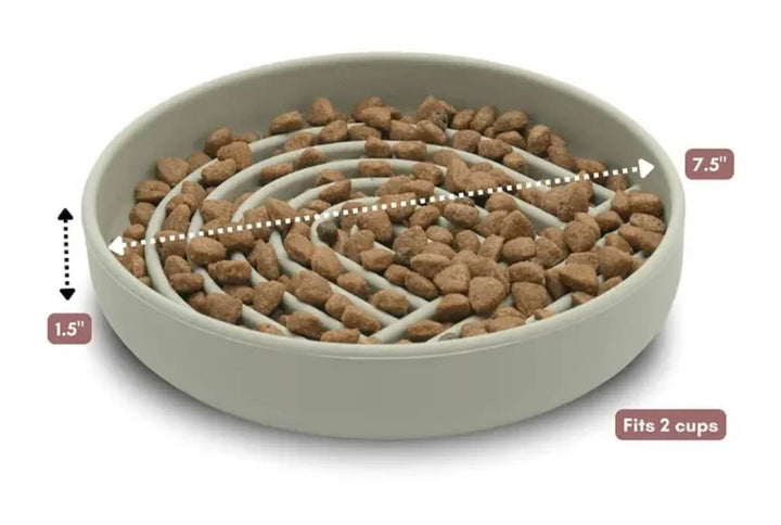 Rainbow Silicone Slow Feeder Lick Mat with Suction gray