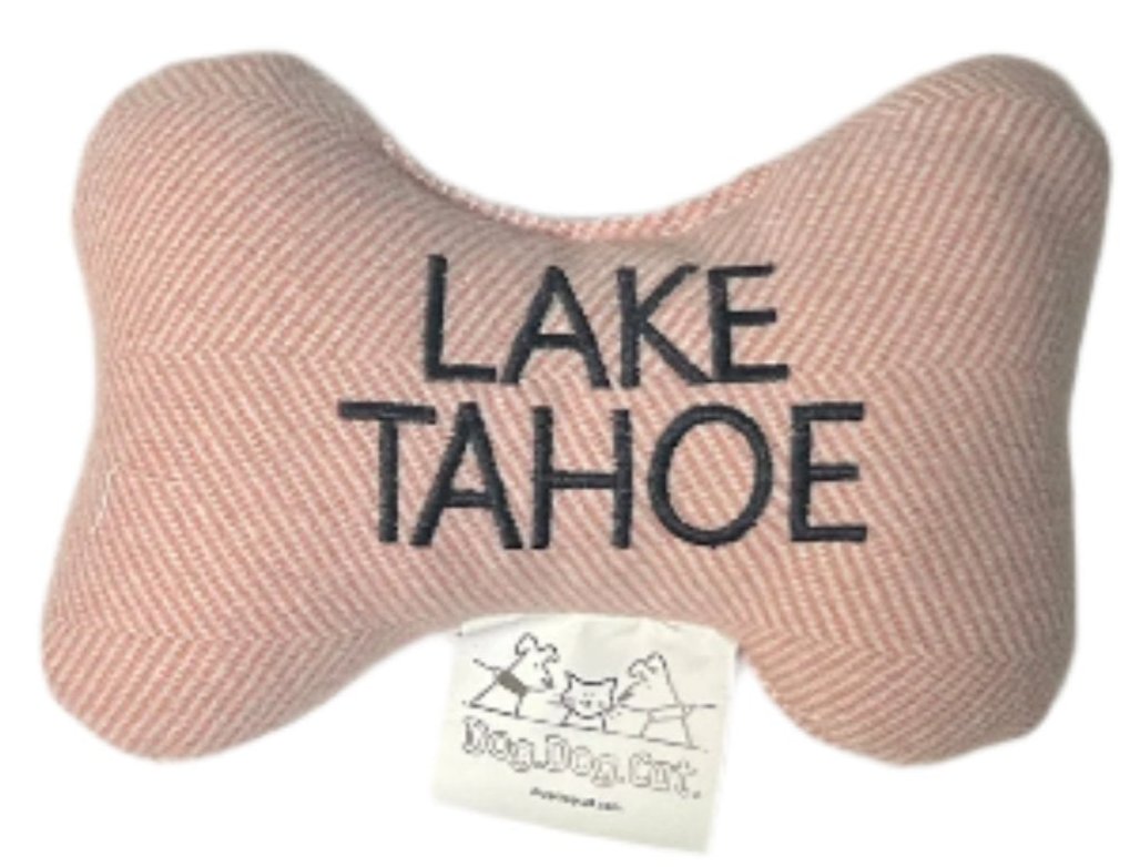 Lake Tahoe Tweed Bone Dog Toy