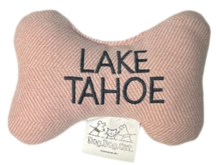 Lake Tahoe Tweed Bone Dog Toy