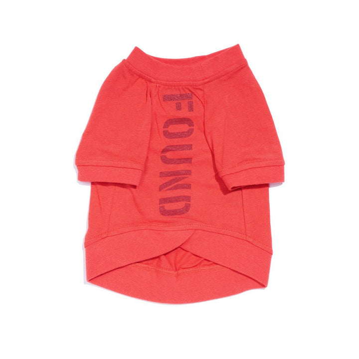 Found My Animal Big Full Heart Animal T-Shirt, Coral Orange + Brick